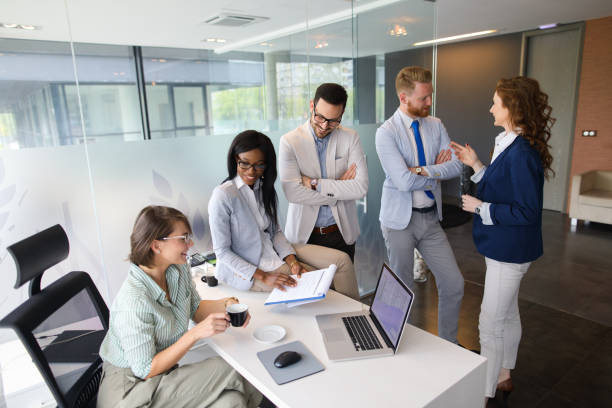istock Business people developing new business ideas and strategy 673497434