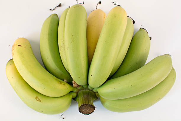 istock Cavendish banana on white background 673510248