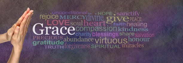 istock Saying Grace Prayer Hands Word Cloud 673510260
