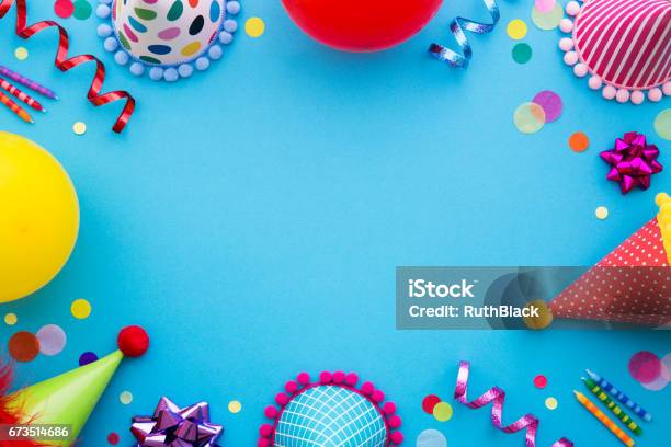 Fondo De Fiesta Foto de stock y más banco de imágenes de Cumpleaños - Cumpleaños, Fondos, Fiesta