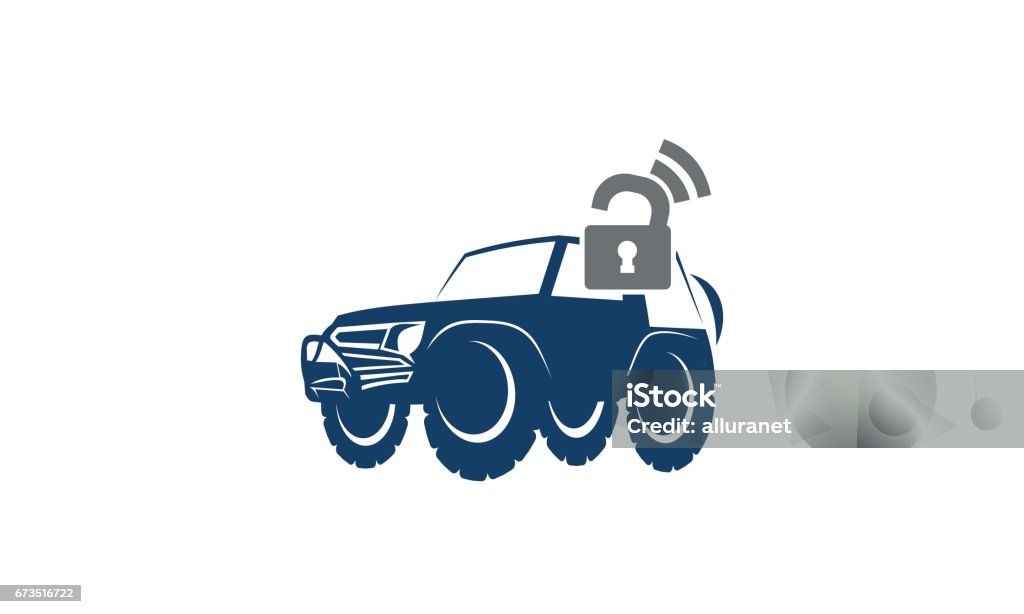 Side Car Lock Animation Adventure Car Lock Secure Stock Illustration - Download Image Now ...