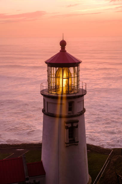 istock Heceta Head Lighthouse at sunset, built in 1892 673517868