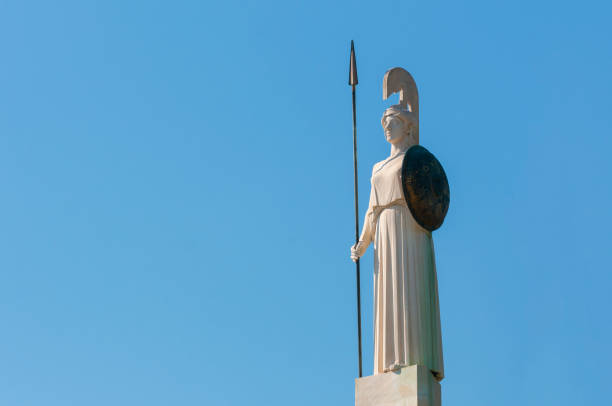 classical Athena statue stock photo