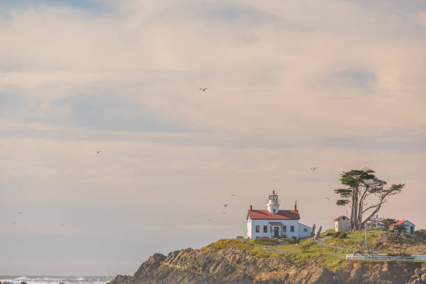 istock Battery Point Lighthouse at Pacific coast, built in 1856 673532300