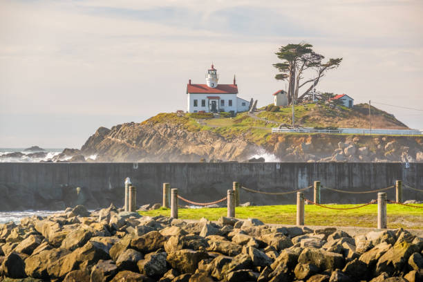 istock Battery Point Lighthouse at Pacific coast, built in 1856 673532308