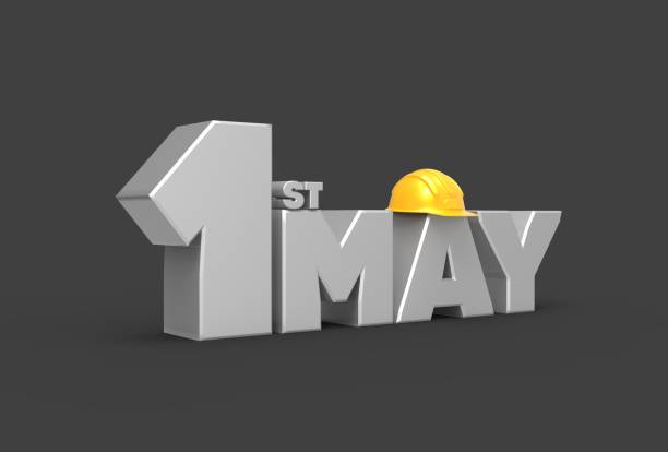 istock 1 May Labor day. International worker's day. 3D illustrating 673532358