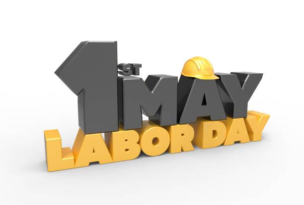 istock 1 May Labor day. International worker's day. 3D illustrating 673532414