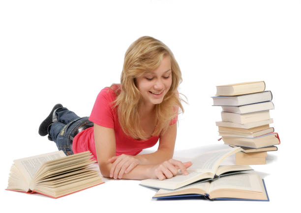 istock Young woman and books 673532538