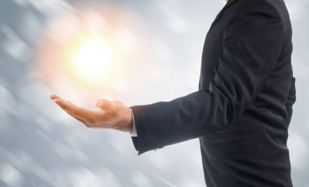 istock business man use wireless tecnology, Wireless technology concept. 673539368
