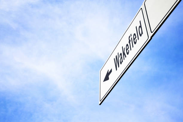istock Signboard pointing towards Wakefield 673548508