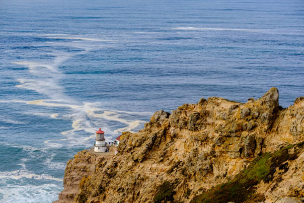istock Point Reyes Lighthouse at Pacific coast, built in 1870 673553096