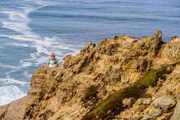 istock Point Reyes Lighthouse at Pacific coast, built in 1870 673553118