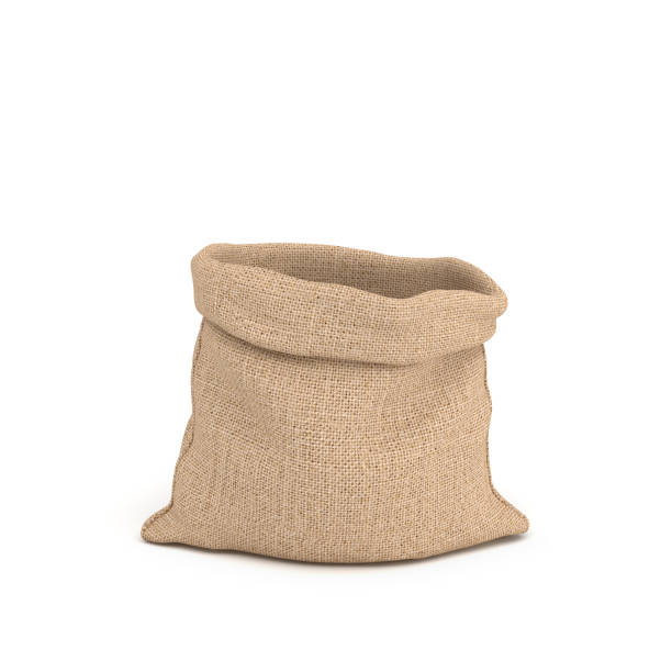 istock 3d rendering of open canvas sacks in front view isolated on white background 673567816