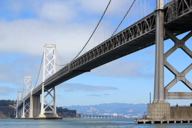 istock Bay Bridge and sailfish in San Francisco 673581988