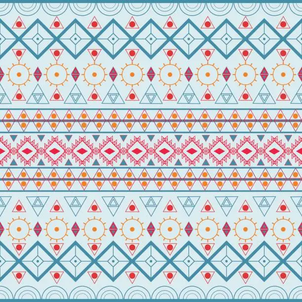 Vector illustration of ethnic patterns seamless