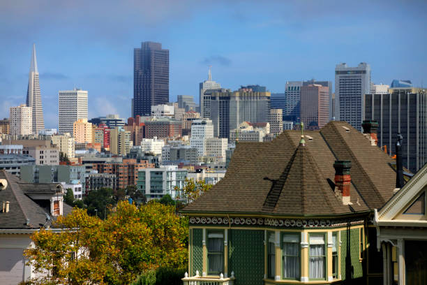 istock View to San Francisco with Alamo Square 673594078