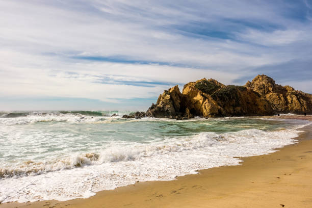 istock Rock at Pfeiffer Beach, California 673597530