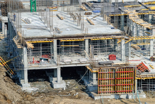 istock Construction of Tyumen dramatic theater. Russia 673602984