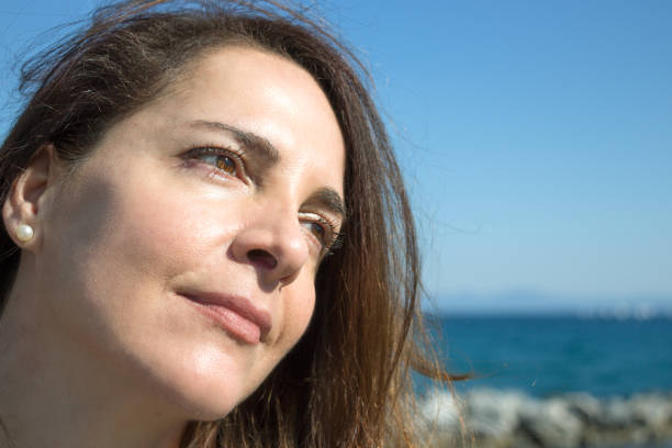 istock Portrait woman 45 years old. 673603974