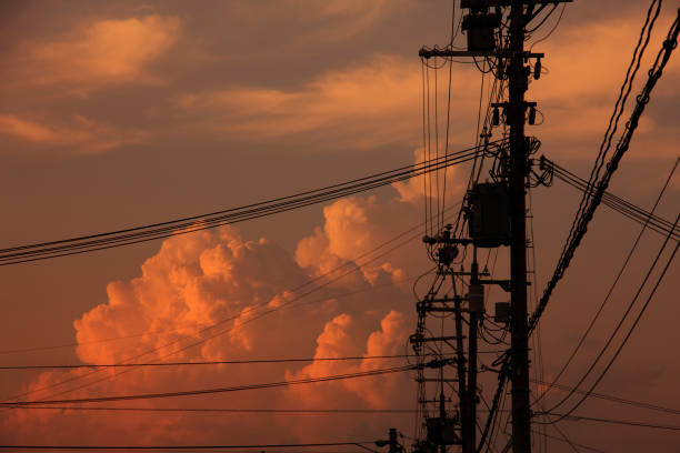 istock Wires and utility poles 673607132