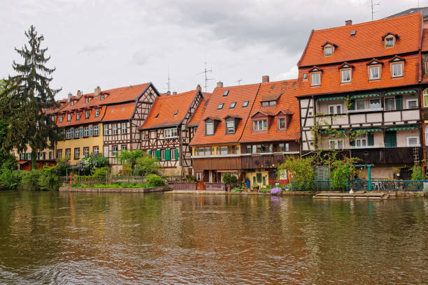 istock Fishermen houses and Regnitz River Little Venice Bamberg 673608180
