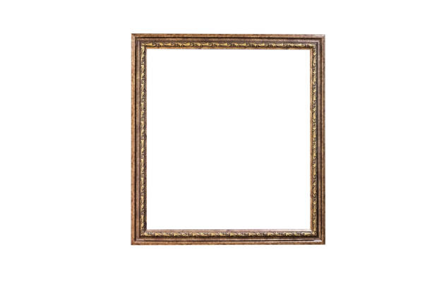 istock Vintage photo frame on a white background.with clipping path. 673617116
