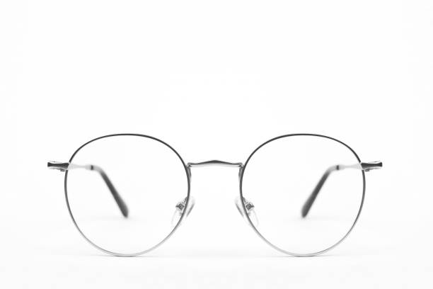 istock Circle vintage metal glasses 673618094