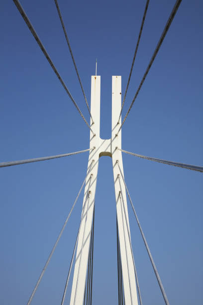 istock Pedestrian bridge in Osaka Okawa 673620614