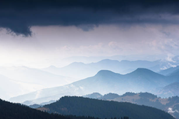 istock Landscape  of mountains in spring. 673647704