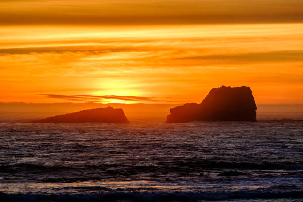 istock Pacific coast sunset, Big Sur, California, USA. 673668168