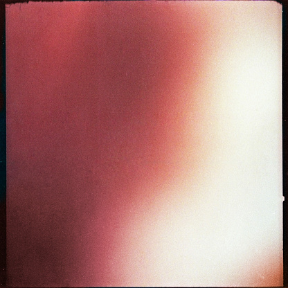 colourful medium format film background with grain and light leak