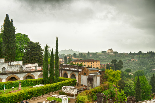 The Tuscan hills viewed from Piazzale Michelangelo