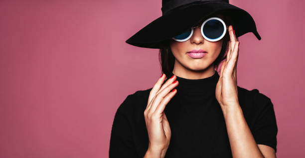 istock Stylish caucasian female model 673678128