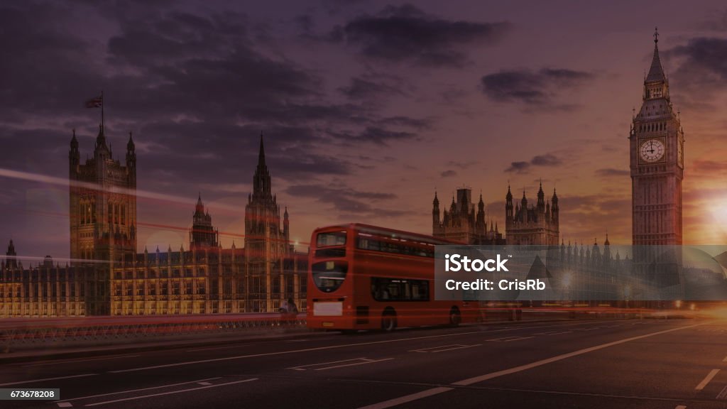 London London with its some of its best-known elements such as Big Ben, Parliament ... Big Ben Stock Photo