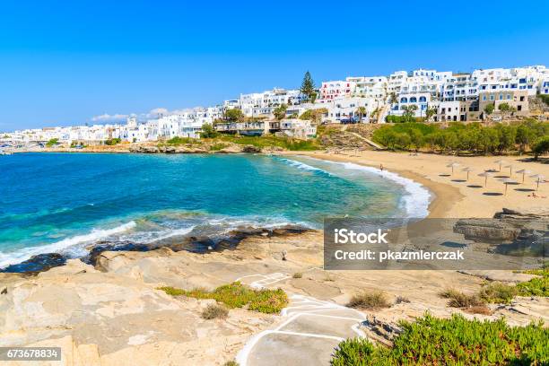 Path To Piperi Beach In Naoussa Village Paros Island Cyclades Greece Stock Photo - Download Image Now