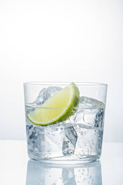 istock Water with ice in a glass 673683566