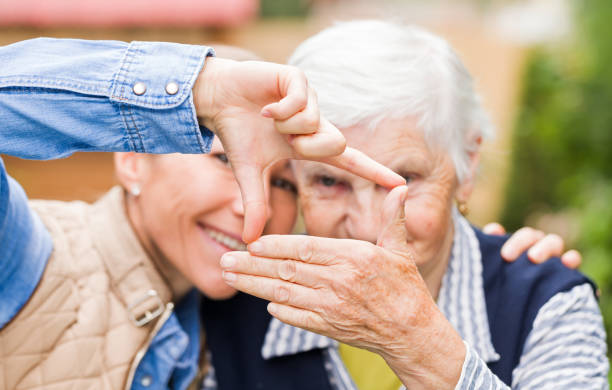 istock Elderly woman with grandchild 673694856
