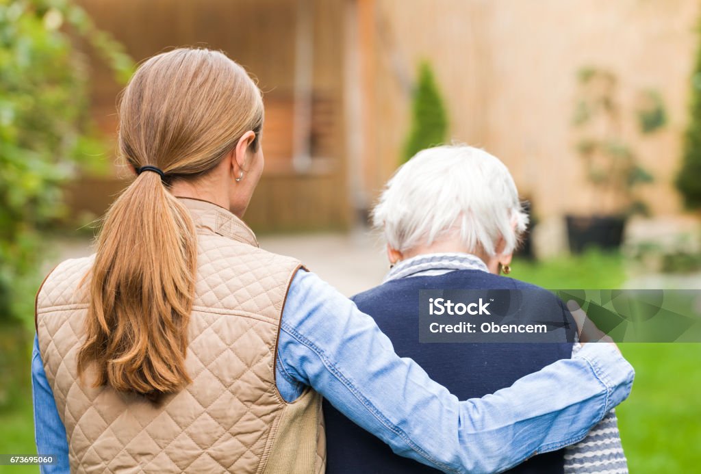 Altenpflege - Lizenzfrei Sozialarbeit Stock-Foto