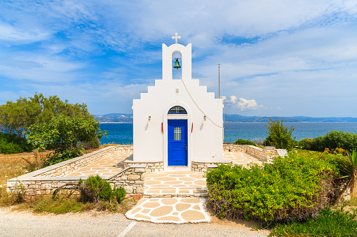 Bell Tower ob=n a Greek Church on the Island of Naxos