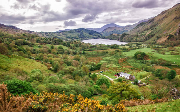 istock Beautiful Panoramic view to mountains National Park Snowdonia 673700192