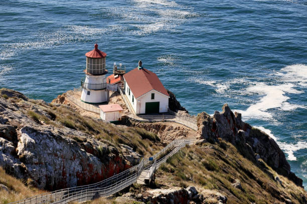 istock Point Reyes Lighthouse at sunny day, California 673716684