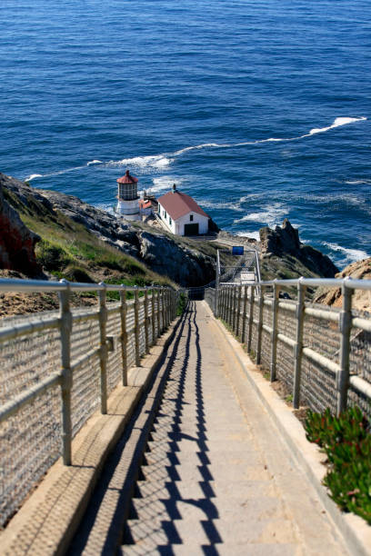 istock Point Reyes Lighthouse at sunny day, California 673716692