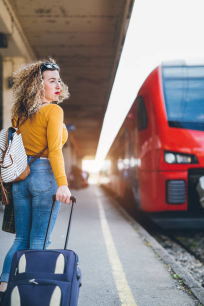 istock Young woman on a road trip 673719708