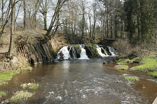 Waterfall of Blangy in Aisne, Picardie in north of France