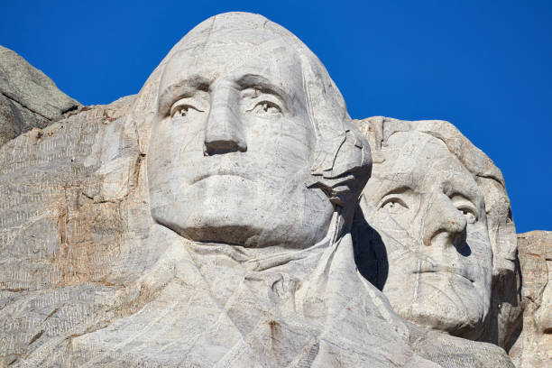 istock Mount Rushmore National Memorial with George Washington and Thomas Jefferson. 673735420