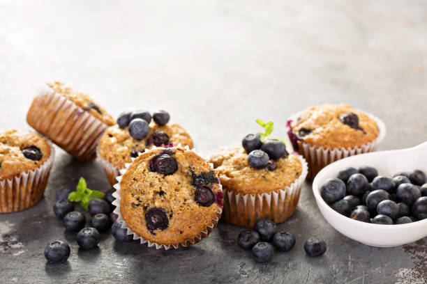 istock Vegan banana blueberry muffins 673735674