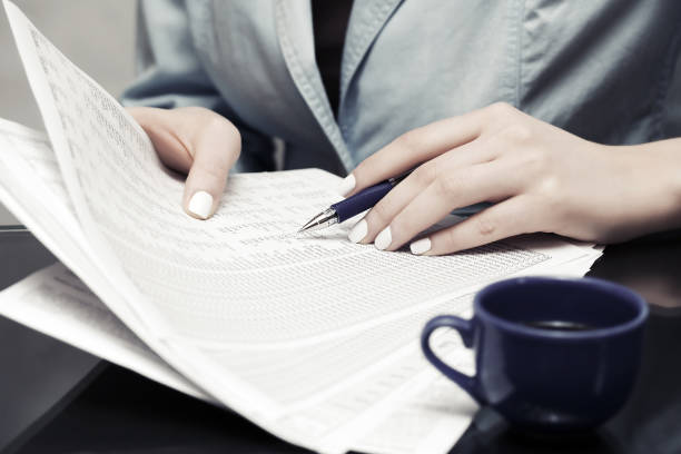 istock Business woman working financial accounting 673747848