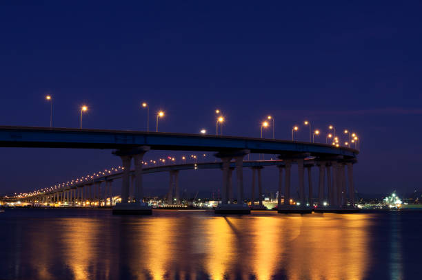istock Coronago bridge at night, San Diego, California 673753544