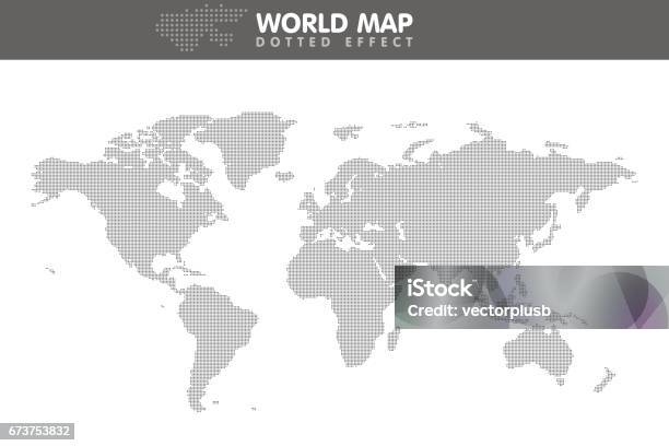 点線の灰色の世界地図小さなドットベクトル図 - 世界地図のベクターアート素材や画像を多数ご用意 - 世界地図, 斑点, 地図