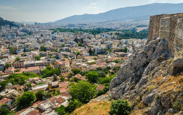 istock Panorama of Athens and ancient ruins, Greece. 673754470